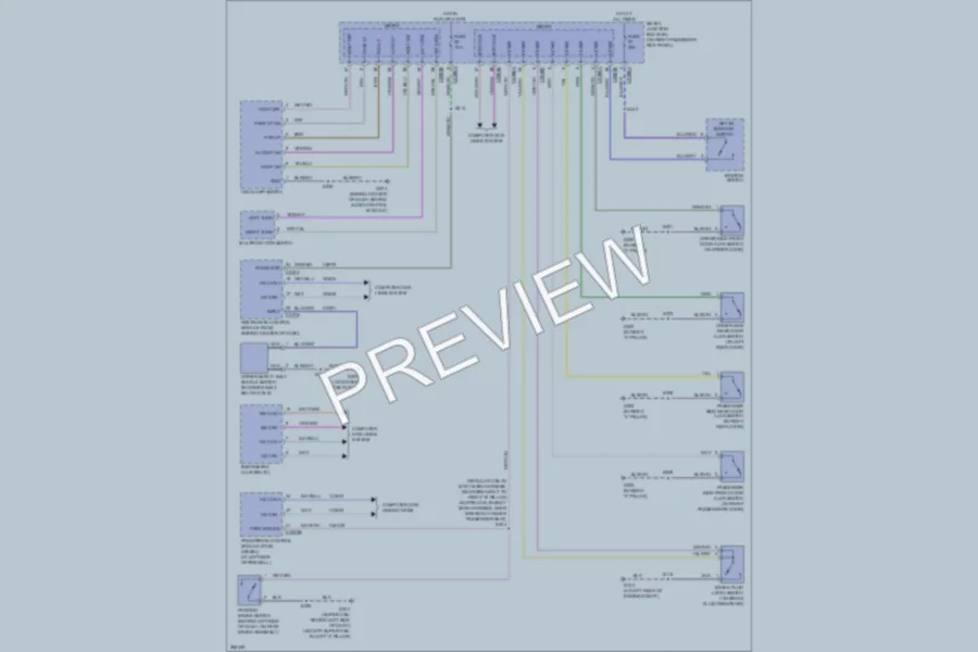 2009 Ford F250 Super Duty Warning Systems wiring diagram preview