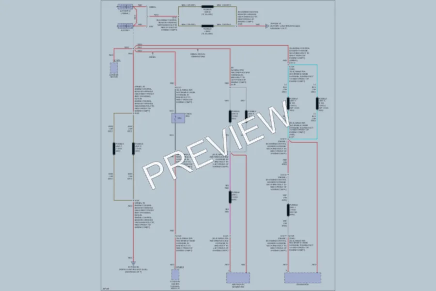 2009 Ford F350 Super Duty Power Distribution wiring diagram preview