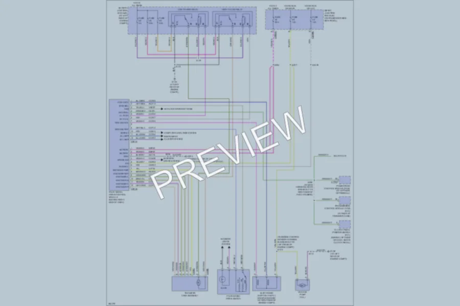 2009 Ford F350 Super Duty Transmission wiring diagram preview