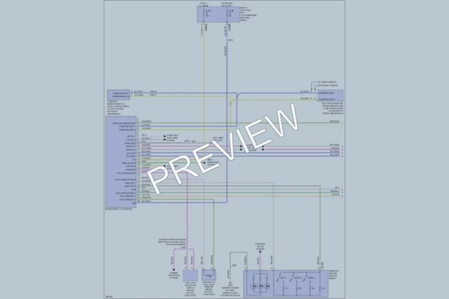 2009 Ford F350 Super Duty Instrument Cluster wiring diagram preview