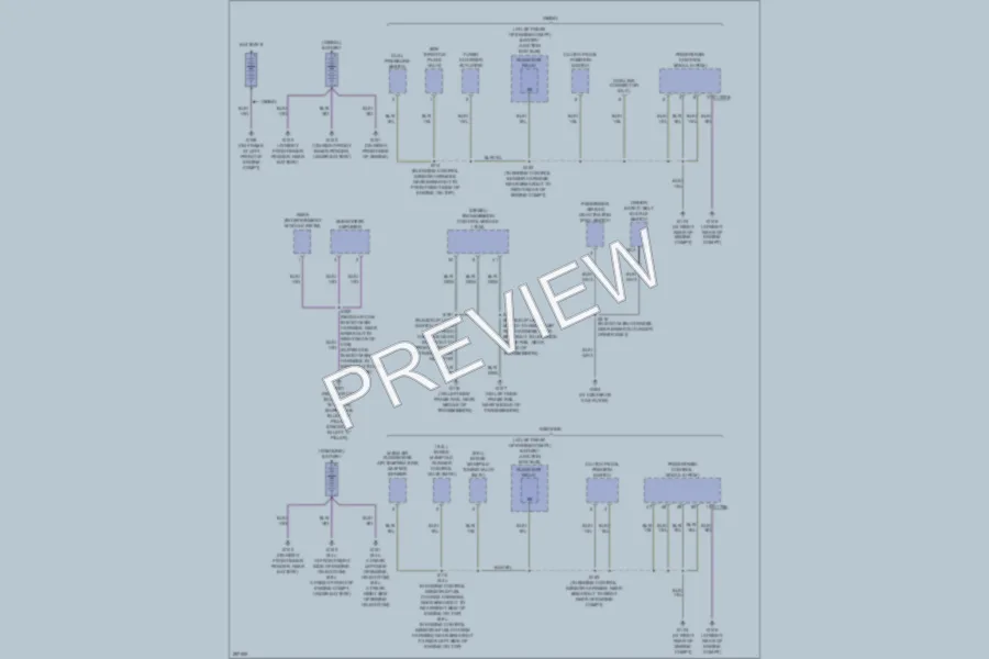 2009 Ford F350 Super Duty Ground Distribution wiring diagram preview