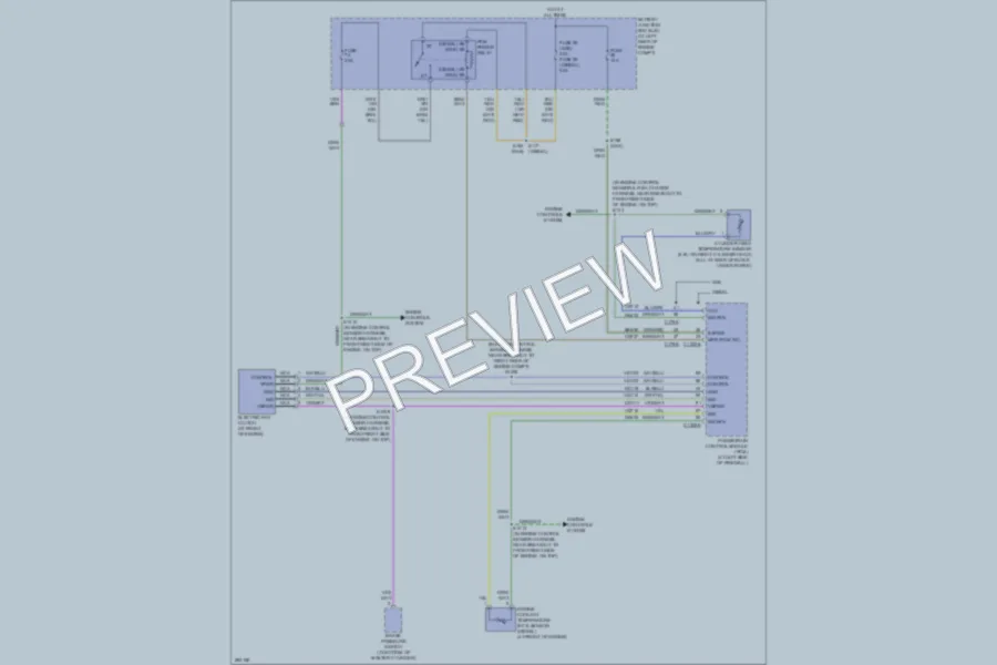 2009 Ford F450ChsCab Cooling Fan wiring diagram preview