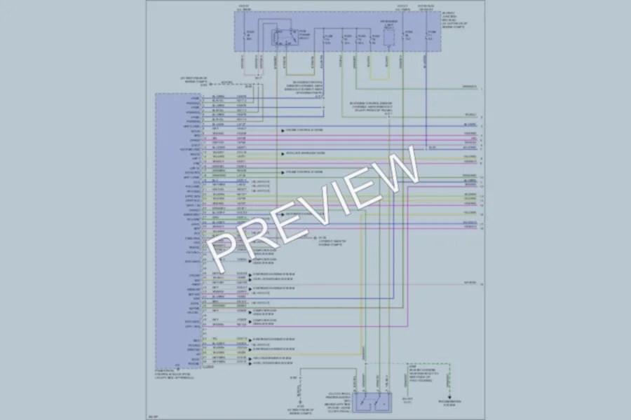 2009 Ford F450ChsCab Engine Performance wiring diagram preview