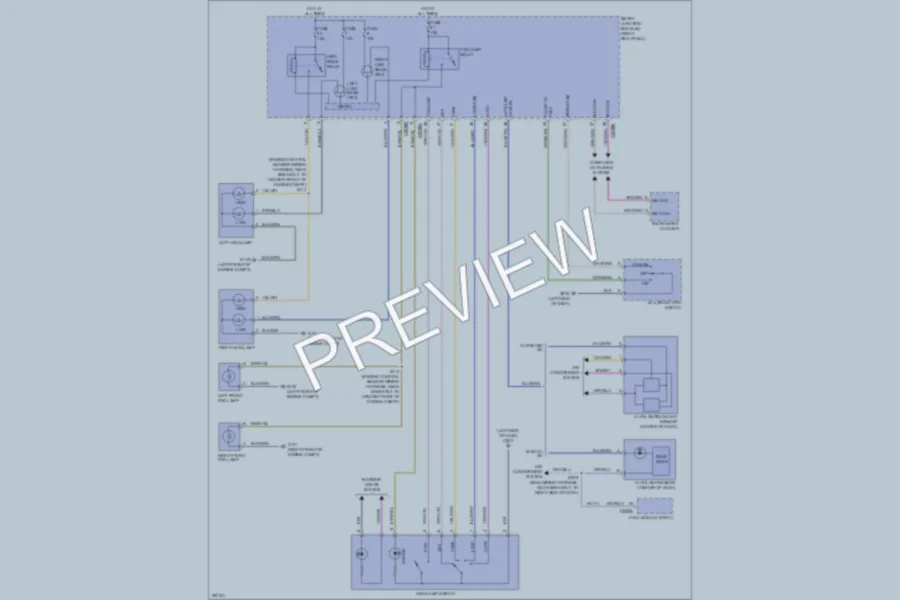 2009 Ford F150 Headlights wiring diagram preview