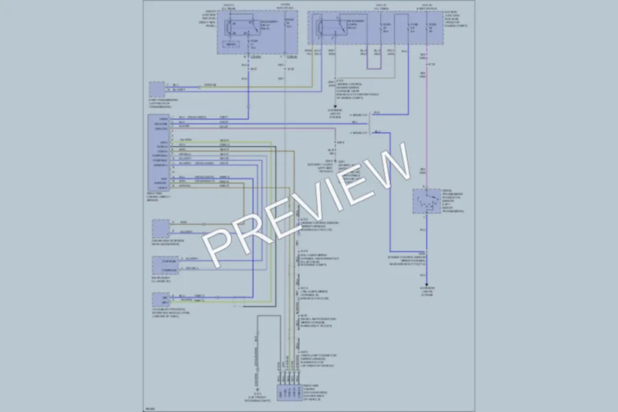 2009 Ford F150 Power Mirrors wiring diagram preview