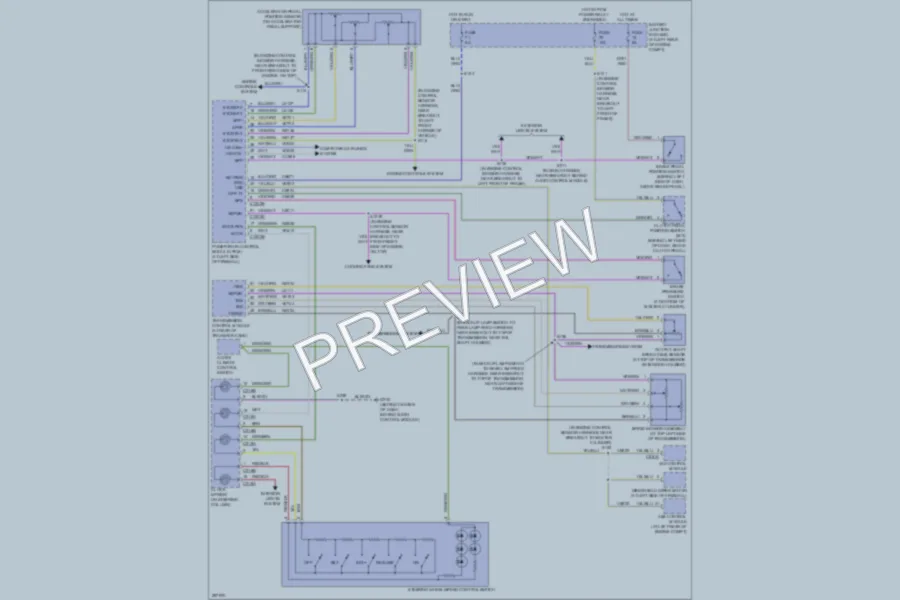 2009 Ford F550ChsCab Cruise Control wiring diagram preview