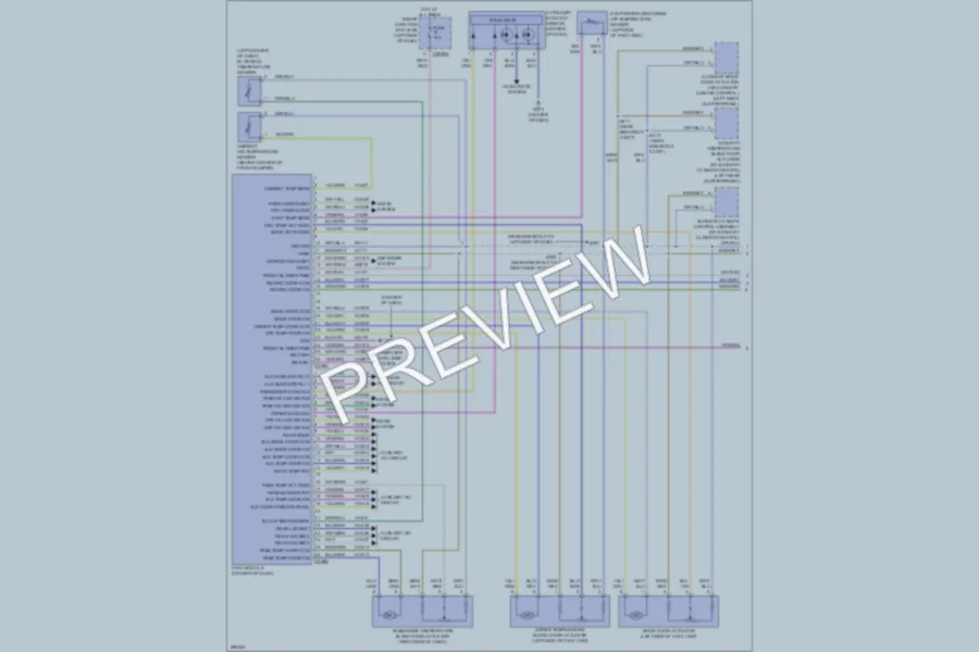 2009 Ford Flex Air Conditioning wiring diagram preview