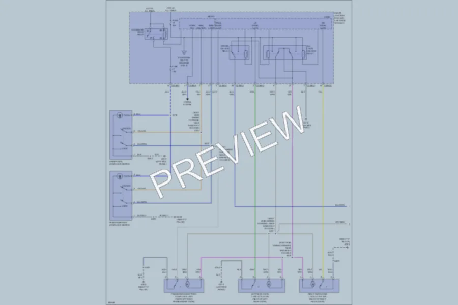 2009 Ford Flex Power Door Locks wiring diagram preview