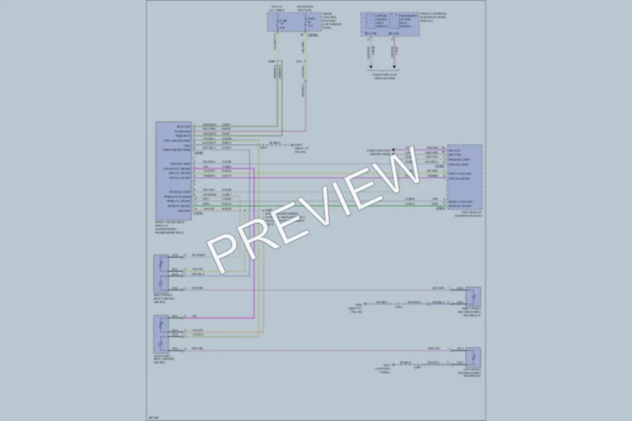 2009 Ford Flex Power Seats wiring diagram preview