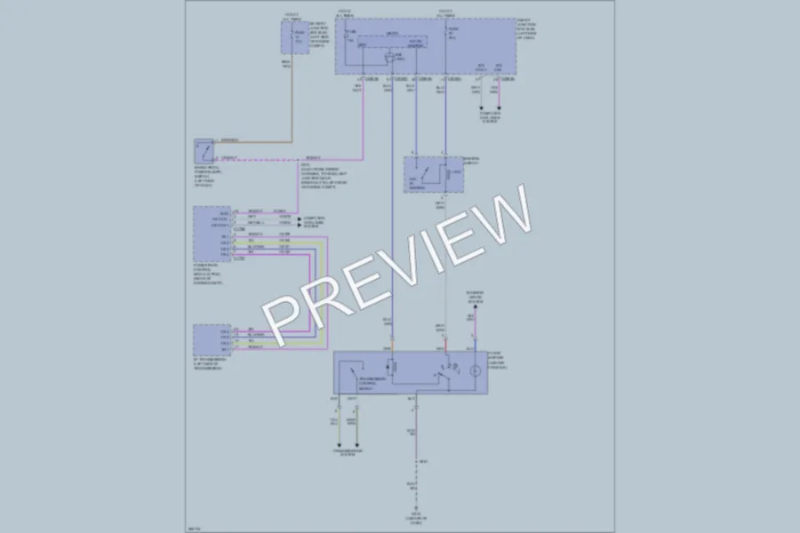 2009 Ford Flex Shift Interlock wiring diagram preview