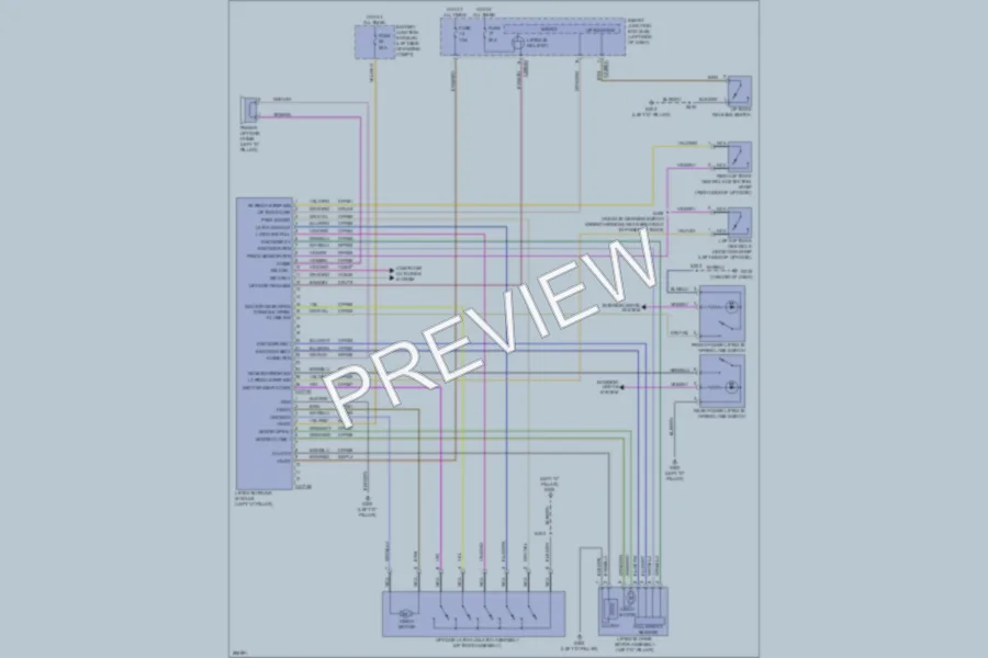 2009 Ford Flex Trunk Tailgate Fuel Door wiring diagram preview