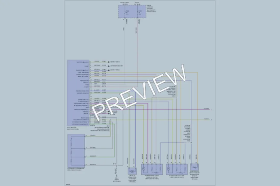 2009 Ford Focus Air Conditioning wiring diagram preview