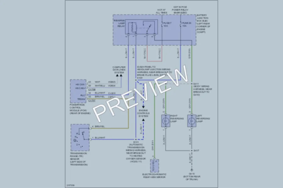 2009 Ford Focus Exterior Lights wiring diagram preview