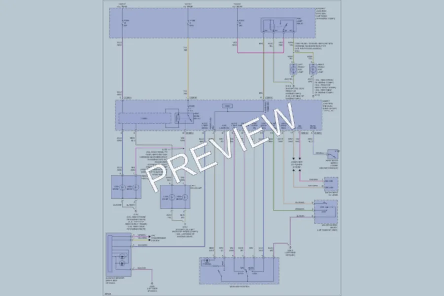 2009 Ford Fusion Headlights wiring diagram preview