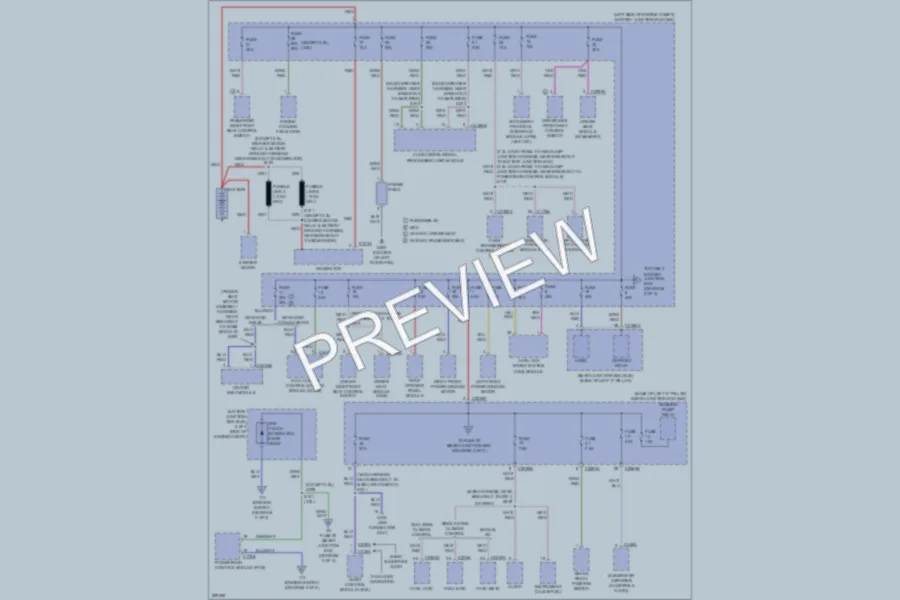 2009 Ford Fusion Power Distribution wiring diagram preview