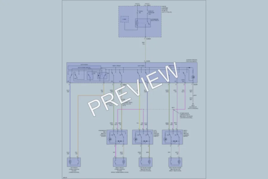 2009 Ford Fusion Power Windows wiring diagram preview