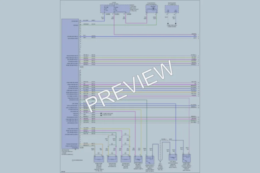 2009 Ford Fusion Supplemental Restraints wiring diagram preview