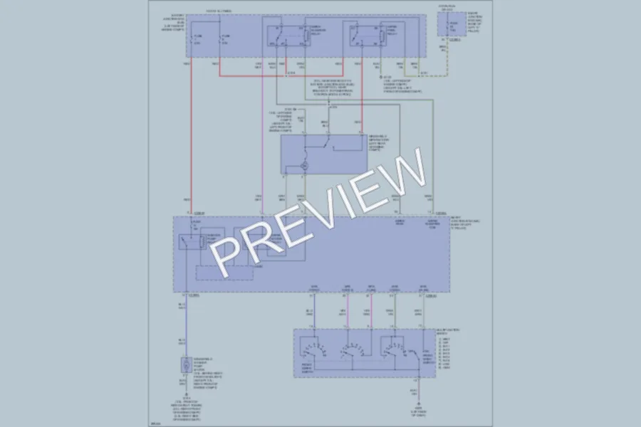 2009 Ford Fusion Wiper Washer wiring diagram preview
