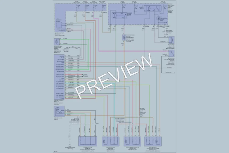 2009 Ford Mustang Air Conditioning wiring diagram preview