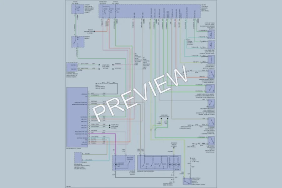 2009 Ford Mustang Instrument Cluster wiring diagram preview