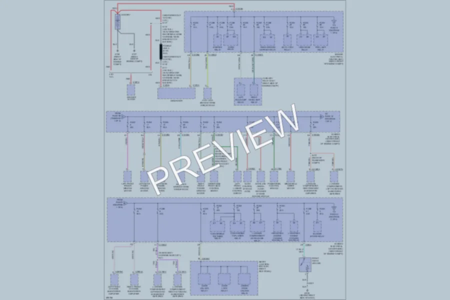 2009 Ford Mustang Power Distribution wiring diagram preview