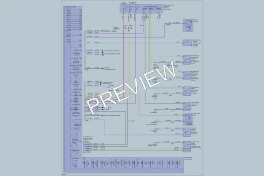 2009 Ford Ranger Instrument Cluster wiring diagram preview