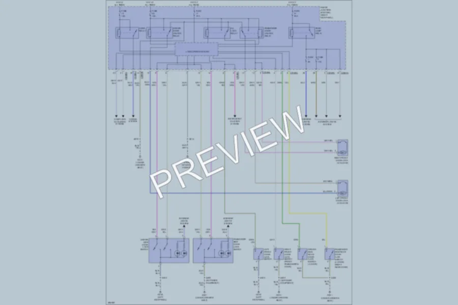 2009 Ford Ranger Power Door Locks wiring diagram preview