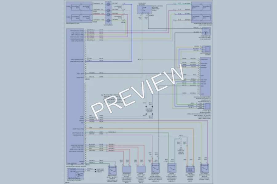 2009 Ford Ranger Supplemental Restraints wiring diagram preview