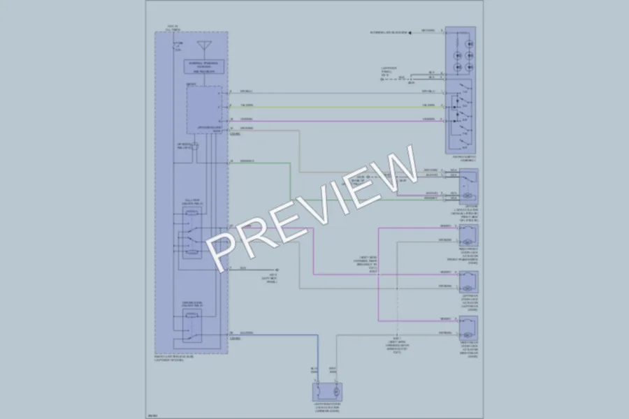 2009 Ford Taurus Anti Theft wiring diagram preview