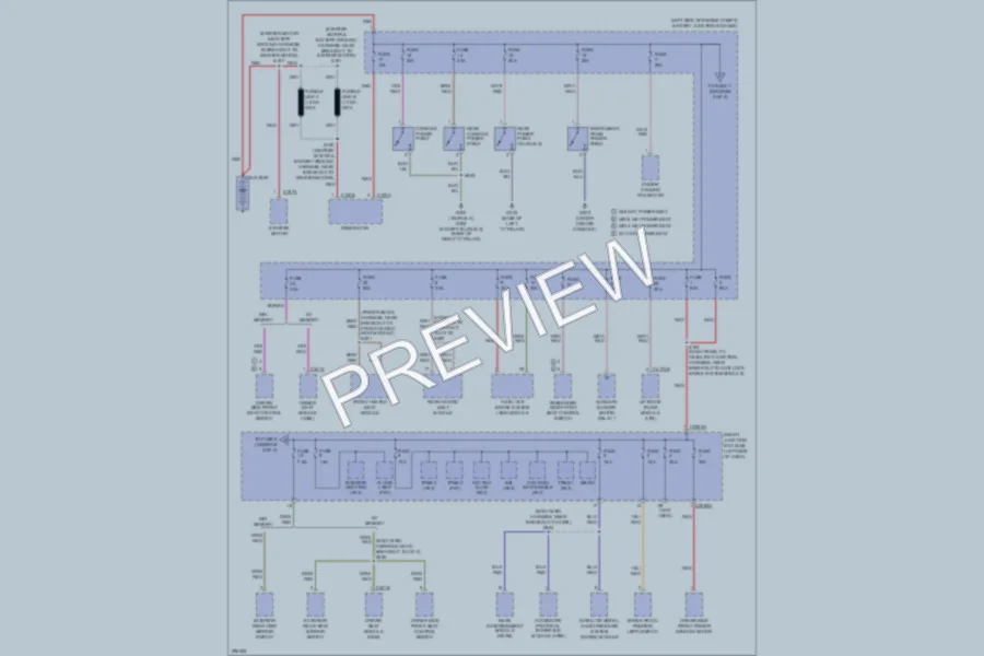 2009 Ford Taurus Power Distribution wiring diagram preview
