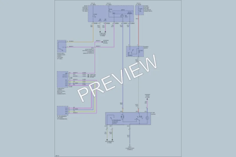 2009 Ford Taurus Shift Interlock wiring diagram preview