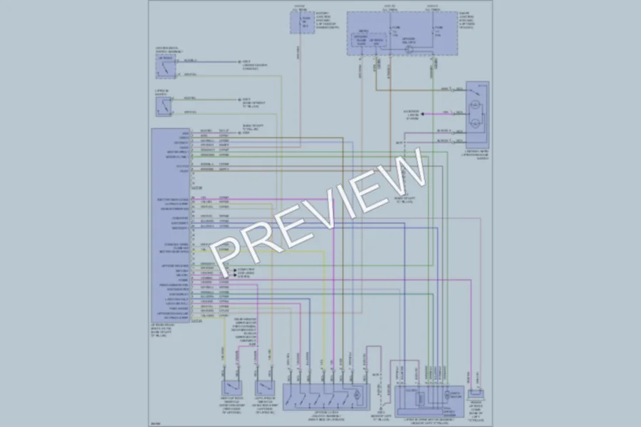 2009 Ford Taurus Trunk Tailgate Fuel Door wiring diagram preview