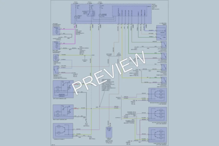 2009 Ford TaurusX Interior Lights wiring diagram preview