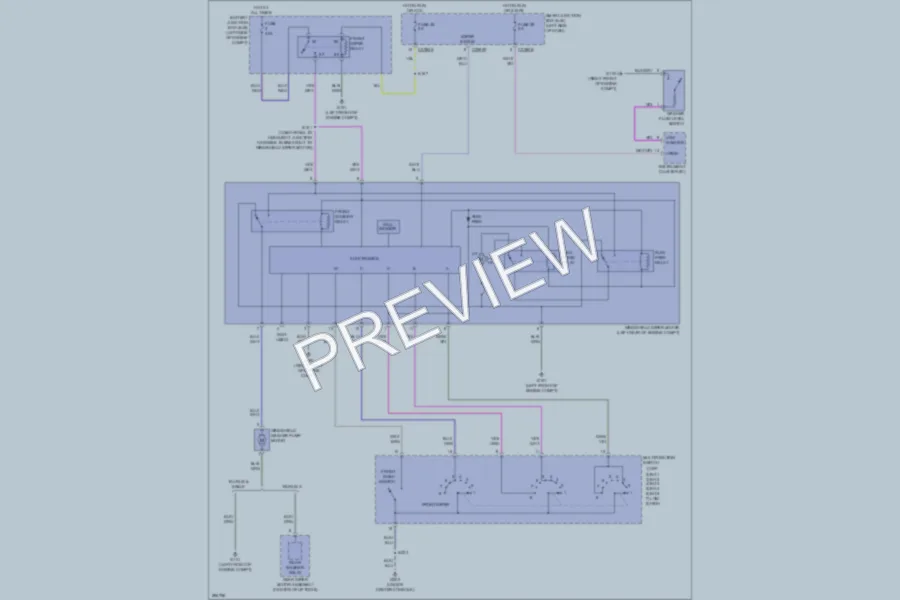 2009 Ford TaurusX Wiper Washer wiring diagram preview
