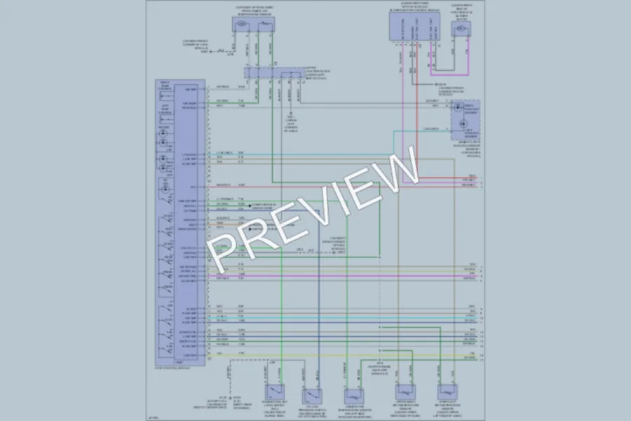 2009 GMC 2500 Hd Air Conditioning wiring diagram preview