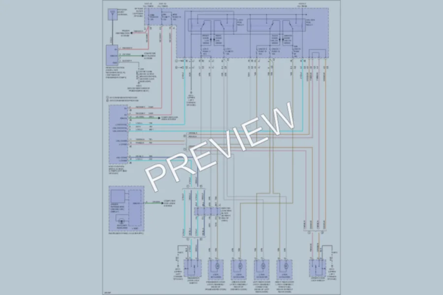 2009 GMC 1500 Power Door Locks wiring diagram preview