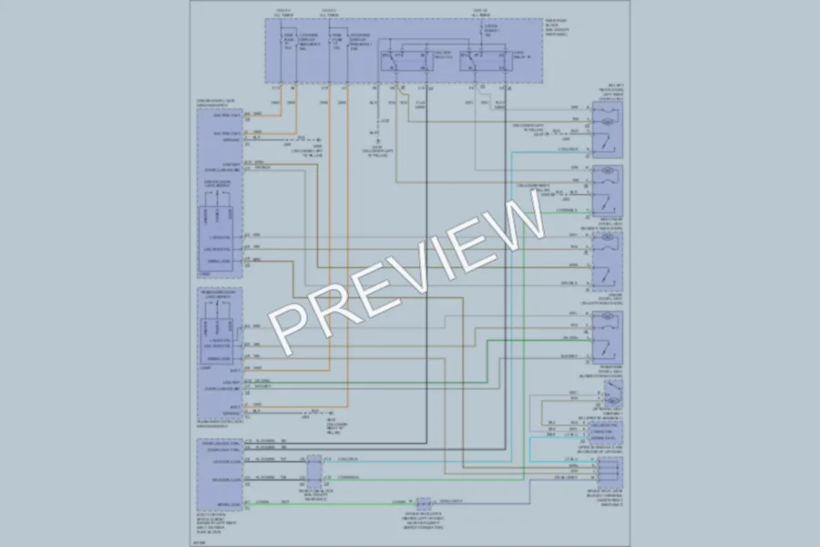 2009 GMC Envoy Power Door Locks wiring diagram preview