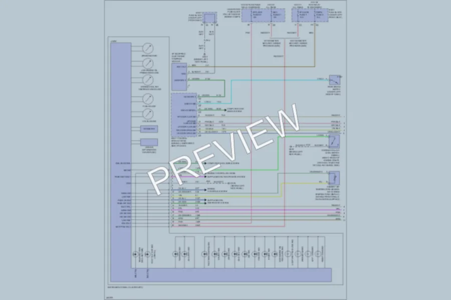 2009 GMC G2500 Instrument Cluster wiring diagram preview