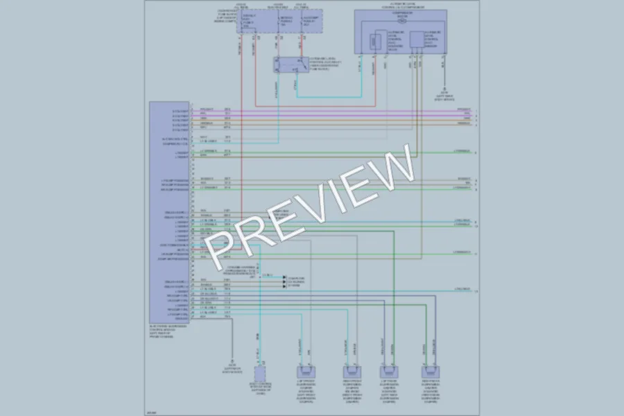 2009 GMC K1500YukonXL Electronic Suspension wiring diagram preview