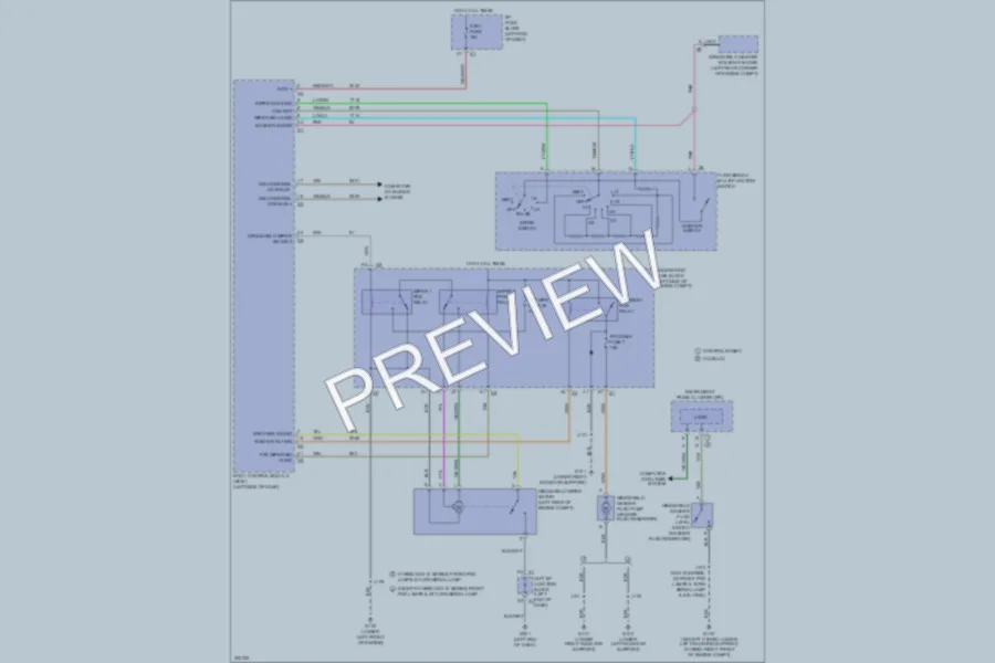 2009 GMC K1500YukonXL Wiper Washer wiring diagram preview
