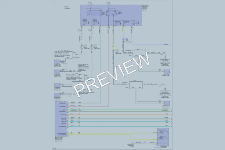 2009 GMC 1500 Headlights wiring diagram preview
