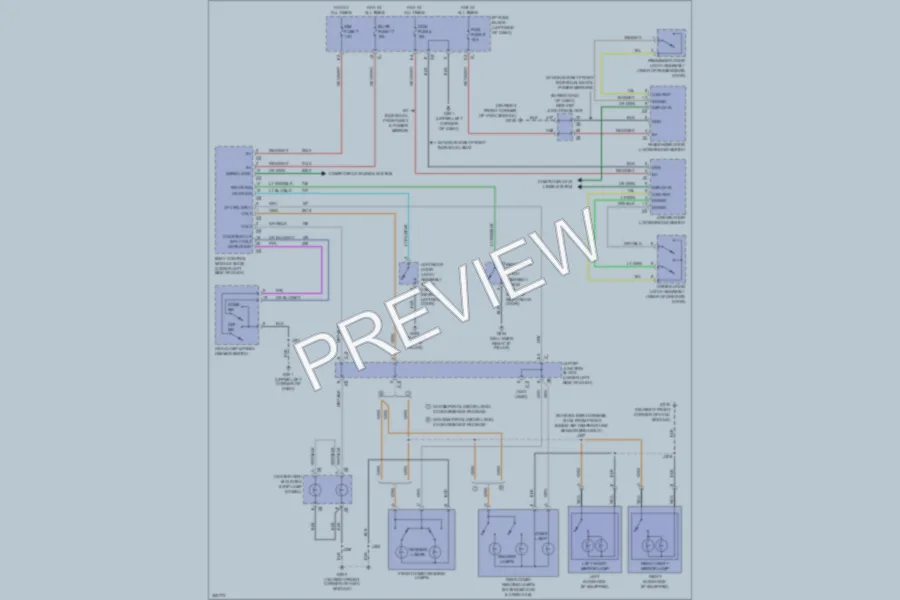 2009 GMC 2500 Hd Interior Lights wiring diagram preview