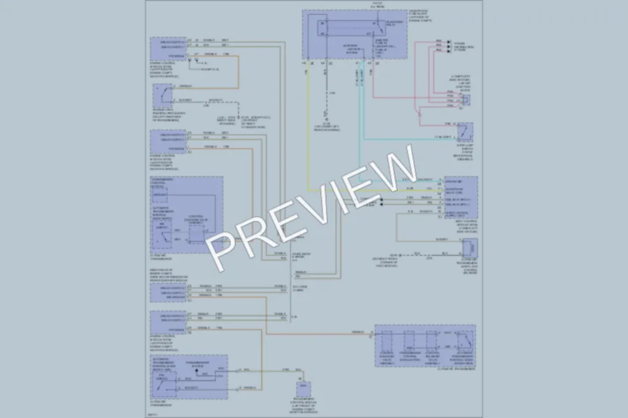 2009 GMC 2500 Hd Shift Interlock wiring diagram preview