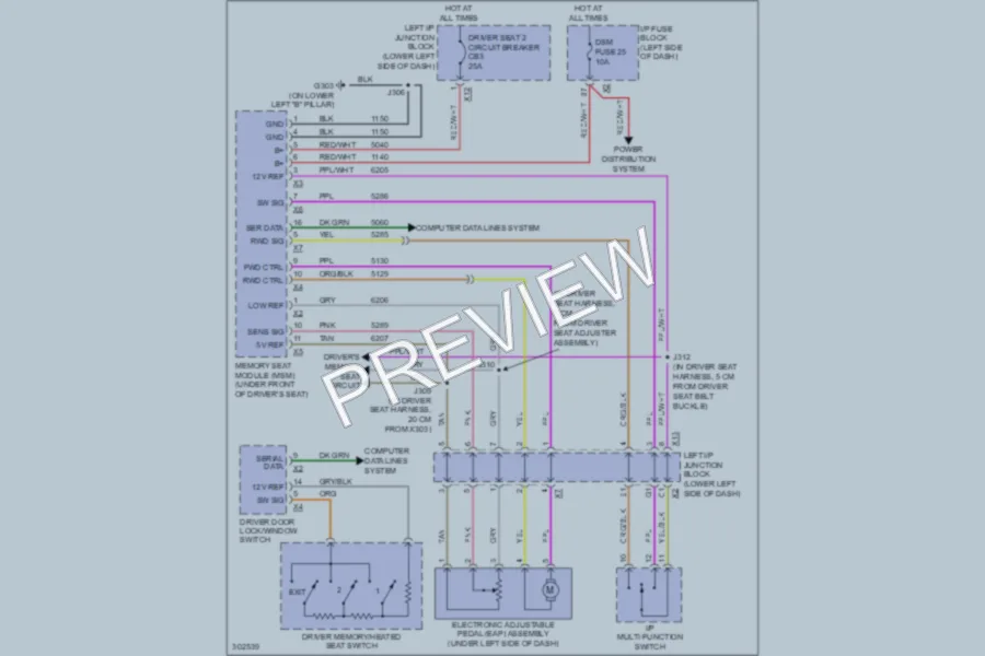 2009 GMC 3500 Hd Memory Systems wiring diagram preview