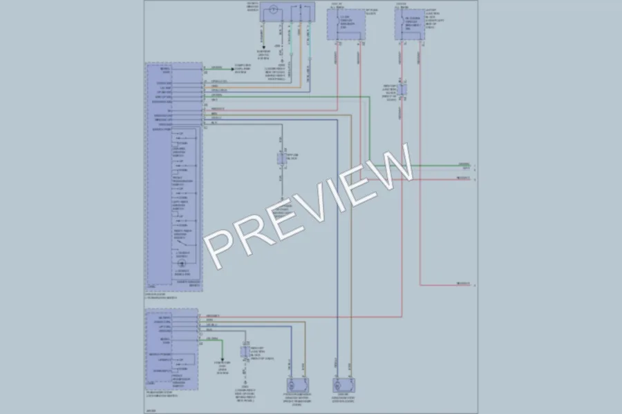 2009 HUMMER H2SUT Power Windows wiring diagram preview