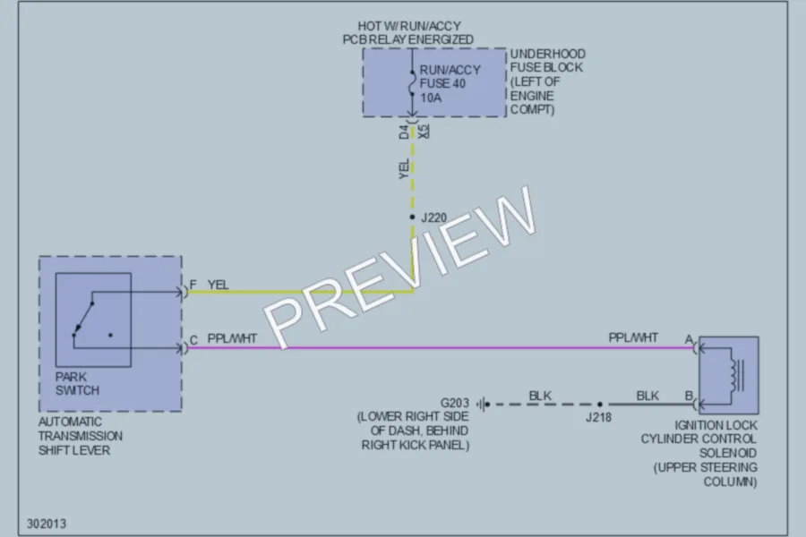 2009 HUMMER H2SUT Shift Interlock wiring diagram preview