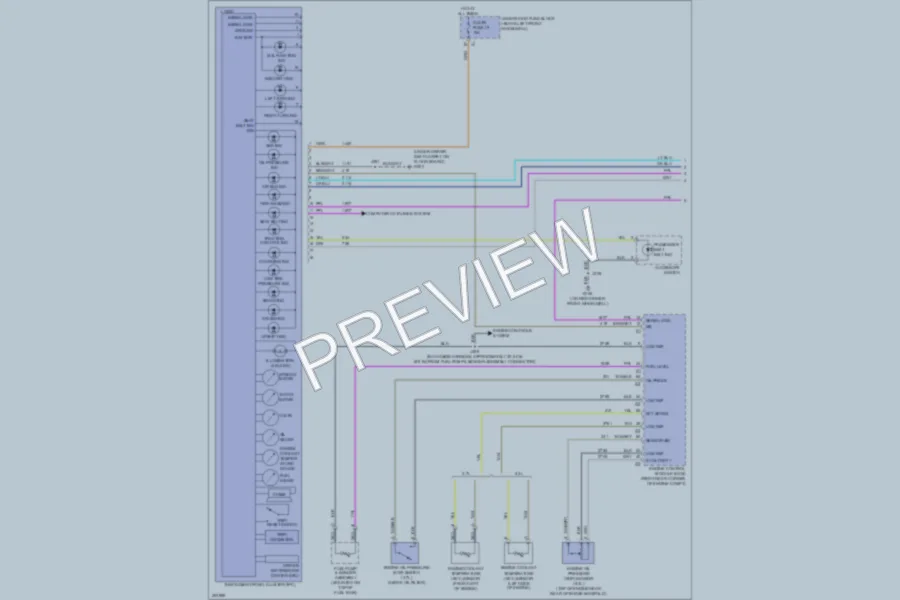 2009 HUMMER H3 Instrument Cluster wiring diagram preview