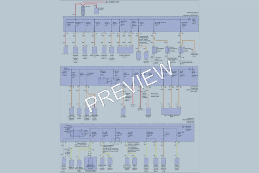 2009 HUMMER H3T Power Distribution wiring diagram preview