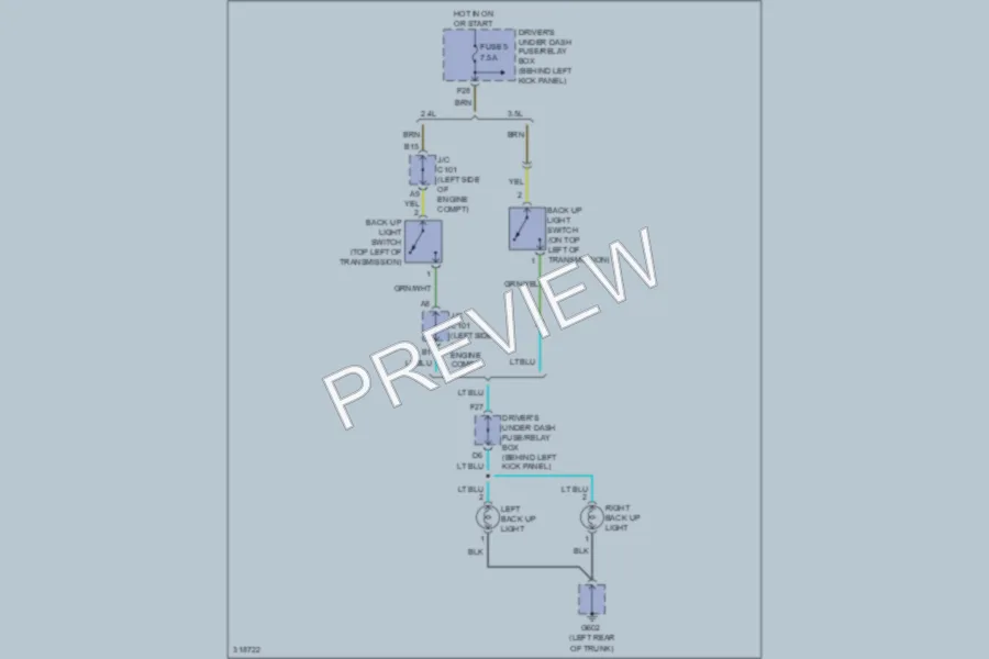 2009 Honda Accord Exterior Lights wiring diagram preview