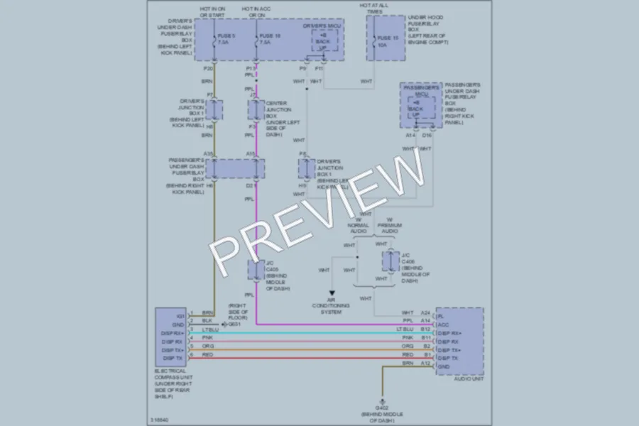 2009 Honda Accord Navigation wiring diagram preview